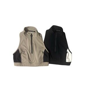 DKNY Sport High Neck Zip Front Sports Bras – Women’s Size Large – Lot of 2